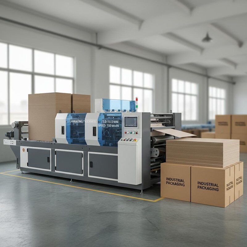 紙膜材料 高速フルートラミネーター ラミネート厚さ範囲 1 ~ 10mm そして工業用パッケージタイプ