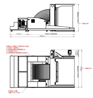 1450*1050mm ペーパー シート パイル ターナー機械自動反転 VEI-145A